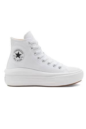 Chuck Taylor All Star Move Kadın Sneaker - 568498C Beyaz - Thumbnail