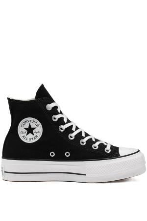 Chuck Taylor All Star Platform Canvas Kadın Sneaker - 560845C Siyah - Thumbnail