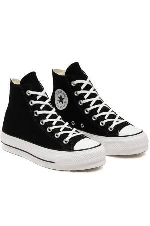 Chuck Taylor All Star Platform Canvas Kadın Sneaker - 560845C Siyah - Thumbnail