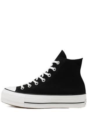 Chuck Taylor All Star Platform Canvas Kadın Sneaker - 560845C Siyah - Thumbnail