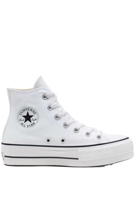 Converse - Chuck Taylor All Star Platform Canvas Kadın Sneaker - 560846C Beyaz
