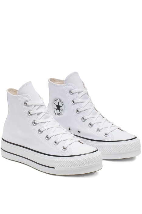 Chuck Taylor All Star Platform Canvas Kadın Sneaker - 560846C Beyaz