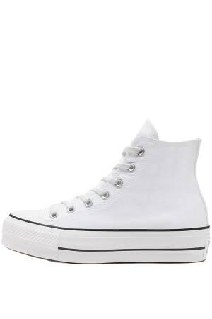 Chuck Taylor All Star Platform Canvas Kadın Sneaker - 560846C Beyaz - Thumbnail