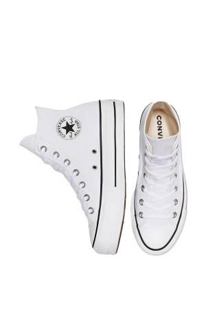 Chuck Taylor All Star Platform Canvas Kadın Sneaker - 560846C Beyaz - Thumbnail