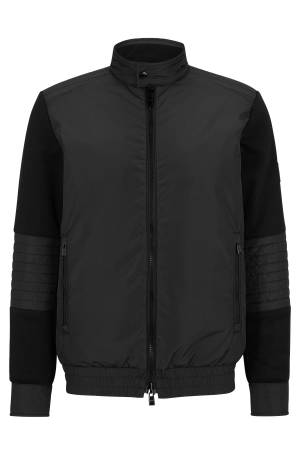 Çift Taraflı, Fermuarlı, Dolgulu Erkek Mont - 50481756 Siyah - 5