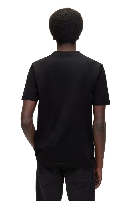 Çizgili Erkek T-Shirt - 50485669 Siyah