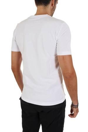 Çizgili, Pamuklu Jarse Erkek T-Shirt - 50495704 Beyaz - Thumbnail