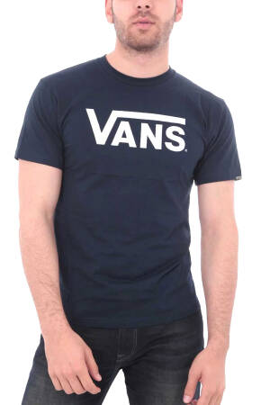 Classic Vans Tee-B Unisex T-Shirt - VN0A7Y46 Mavi/Bej - Vans
