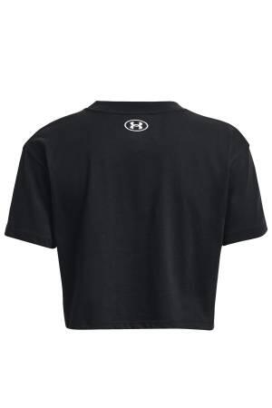 Collegiate Kadın Crop T-Shirt - 1379402 Siyah - Thumbnail
