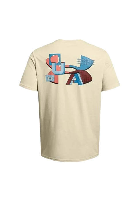 Color Block Logo Lc Erkek T-Shirt - 1382828 Bej