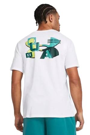 Color Block Logo Lc Erkek T-Shirt - 1382828 Beyaz - Thumbnail