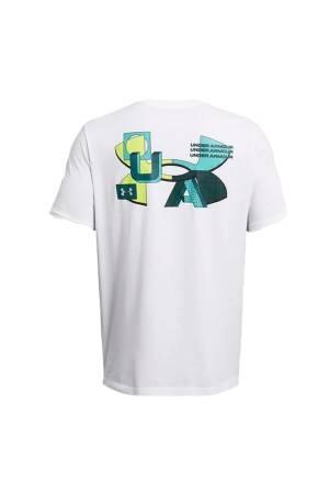 Color Block Logo Lc Erkek T-Shirt - 1382828 Beyaz - Thumbnail