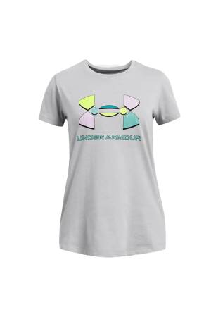 Colorblock BL Kız Çocuk T-Shirt - 1382979 Mod Gri/Siyah - Thumbnail