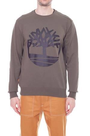 Core Logo Crew Bb Erkek SweatShirt - TB0A2BJ8 Haki - Thumbnail