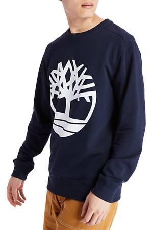 Core Logo Crew Bb Erkek SweatShirt - TB0A2BJ8 Mavi/Beyaz - Thumbnail