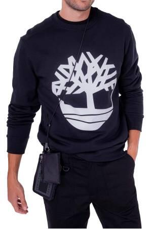 Core Logo Crew Bb Erkek SweatShirt - TB0A2BJ8 Siyah/Beyaz - Thumbnail