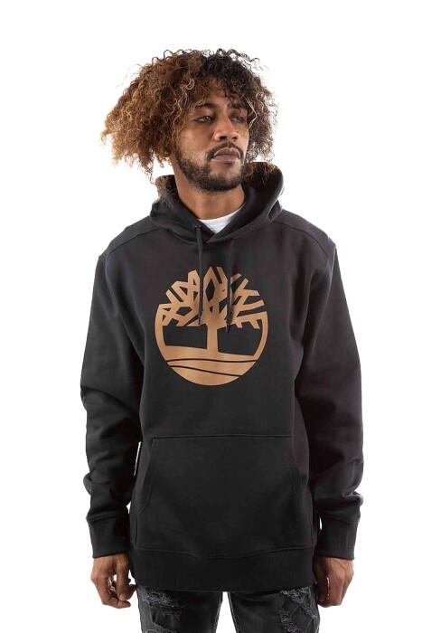 Timberland - Core Logo P/O Hood Bb Erkek SweatShirt - TB0A2BJH Siyah