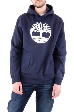 Core Logo P/O Hood Bb Erkek SweatShirt - TB0A2BJH Mavi/Beyaz - Thumbnail