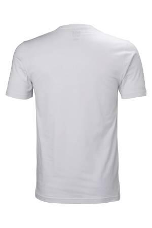 Crew Erkek T-Shirt - 33995 Beyaz - Thumbnail