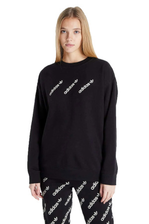 Crew Kadın SweatShirt - HM4868 Siyah - EU-Adidas
