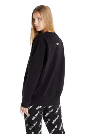 Crew Kadın SweatShirt - HM4868 Siyah - 2