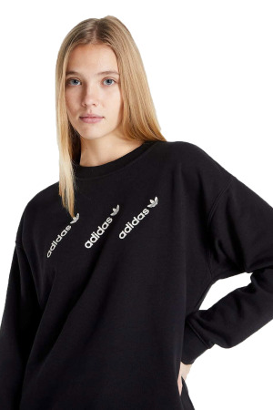 Crew Kadın SweatShirt - HM4868 Siyah - 3