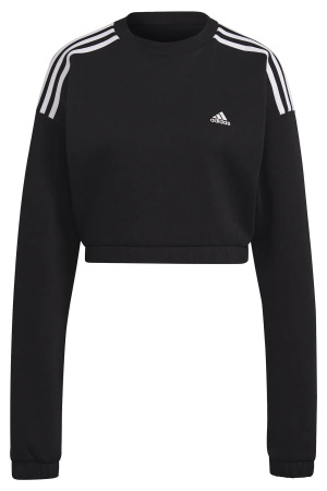 Crop Crew Kadın SweatShirt - HE9397 Siyah - EU-Adidas