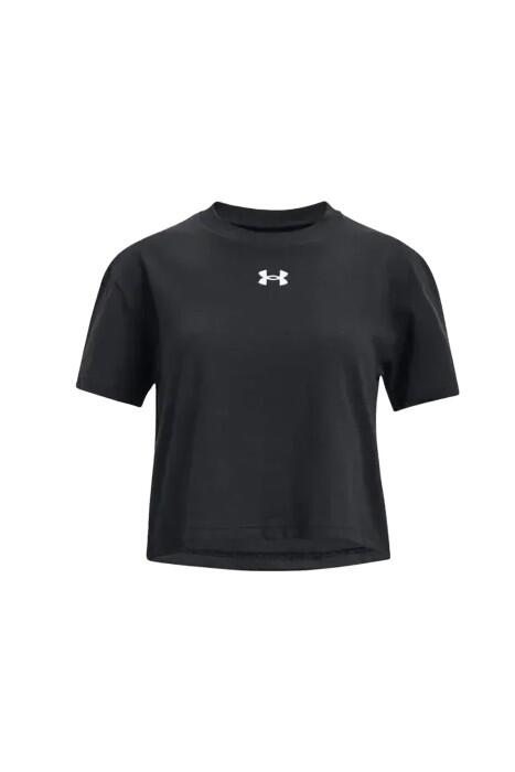 Under Armour - Crop Sportstyle Logo Kız Çocuk T-Shirt - 1380878 Siyah