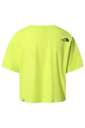 Cropped Simple Dome Tee Kadın T-Shirt- NF0A4SYC Parlak Sarı - 2