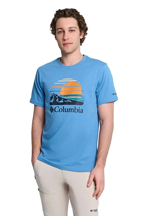 Cs0412 Csc M Peaceful Perspectıve Ss Tee - T-Shirt Mavi - 1