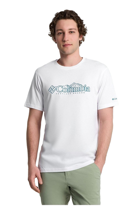 Cs0414 Csc M Branded Peaks Ss Tee - T-Shirt Beyaz - 1