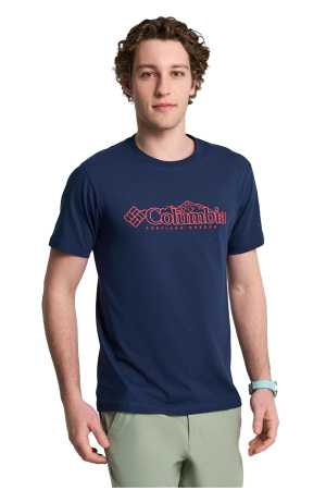 Cs0414 Csc M Branded Peaks Ss Tee - T-Shirt Koyu Lacivert - 1