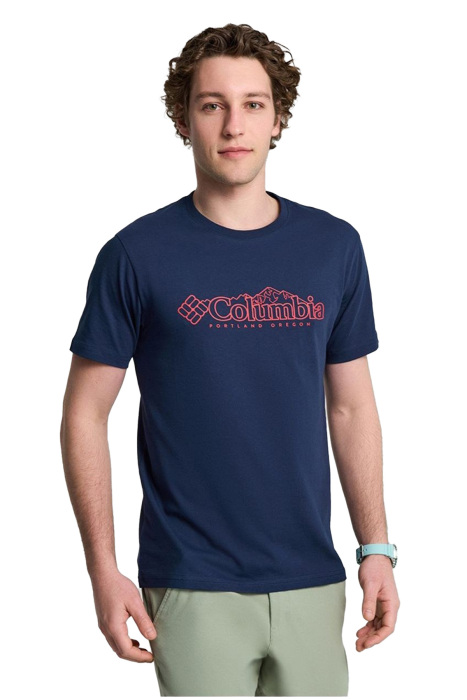 Cs0414 Csc M Branded Peaks Ss Tee - T-Shirt Koyu Lacivert - 1