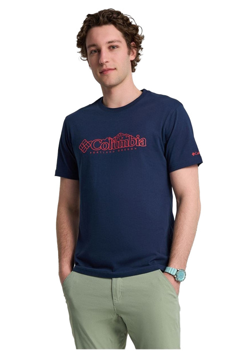 Cs0414 Csc M Branded Peaks Ss Tee - T-Shirt Koyu Lacivert - 3