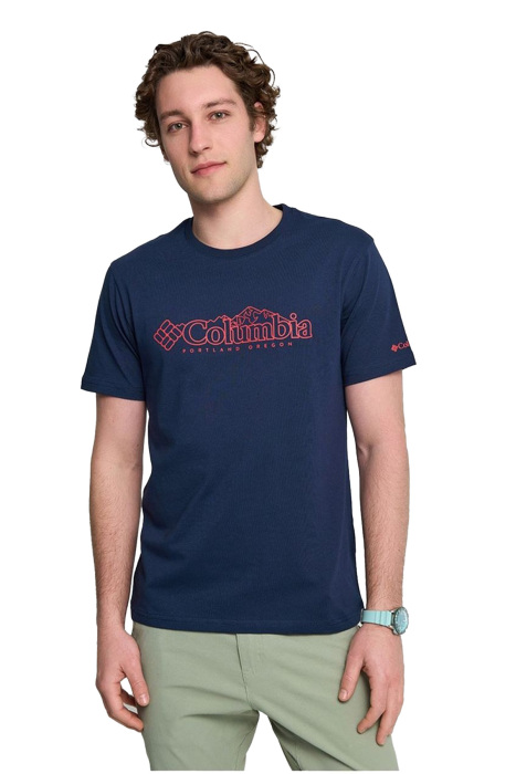 Cs0414 Csc M Branded Peaks Ss Tee - T-Shirt Koyu Lacivert - 4