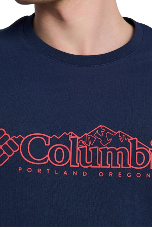Cs0414 Csc M Branded Peaks Ss Tee - T-Shirt Koyu Lacivert - 5
