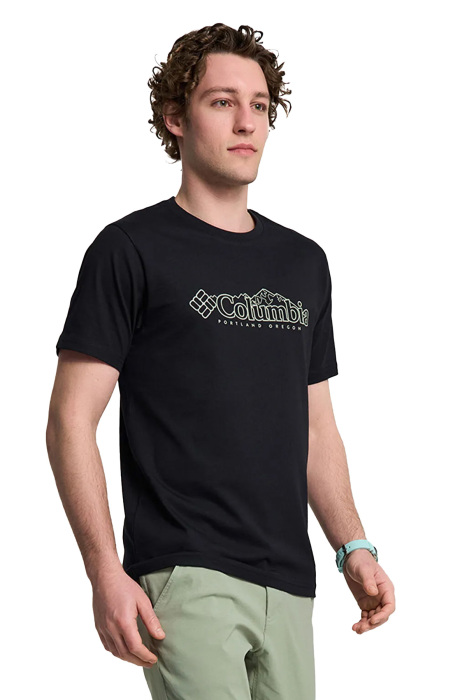 Cs0414 Csc M Branded Peaks Ss Tee - T-Shirt Siyah - 4