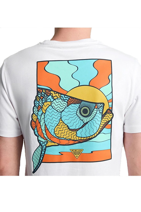 Cs0420 Csc M Pfg Tarpon Shıne Ss Tee - T-Shirt Beyaz - 3