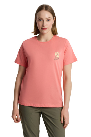 Cs0430 Csc W Floral Run Ss Tee - T-Shirt Pembe Pembe