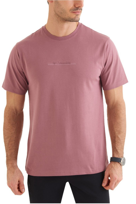CSC Bar Split Graphic Kısa Kollu Erkek T-shirt Mistik Mor - 1
