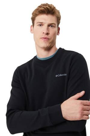 CSC Basic Crew Erkek Sweatshirt - CS0204 Siyah - Thumbnail