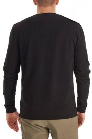 CSC Basic Erkek Uzun Kolllu T-shirt - CS0354 Siyah - Thumbnail