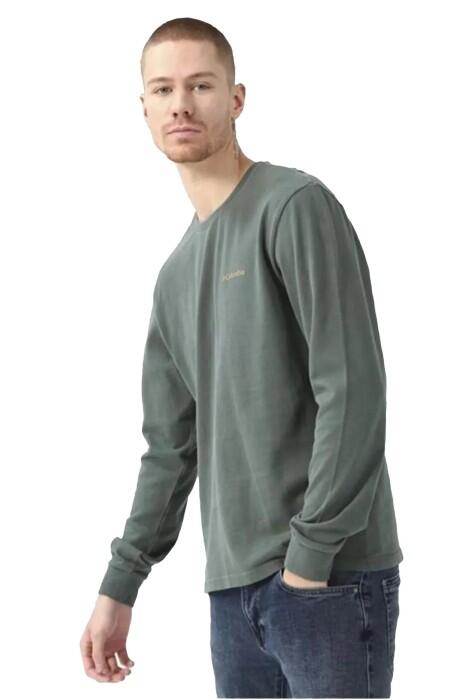 CSC Basic Erkek Uzun Kolllu T-shirt - CS0354 Yeşil - 4