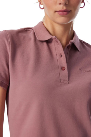 CSC Basic Polo Dress Kadın Kısa Kollu Elbise Mistik Mor - 4