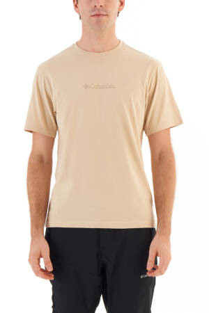CSC Branded Mini EMB Erkek Kisa Kollu T-Shirt - CS0339 Deve Tüyü - Columbia