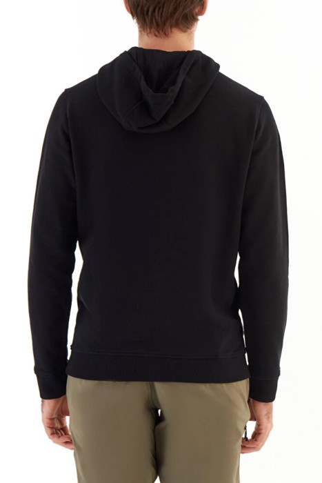 CSC Branded Shadow Erkek Kapüşonlu Sweatshirt - CS0332 Siyah