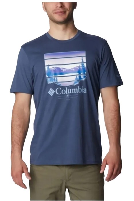 Columbia - CSC Colorful Vista Erkek Kısa Kollu T-Shirt Dağ Mavisi