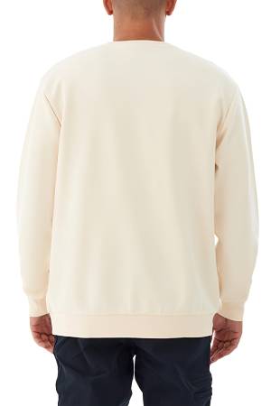 CSC Gem Columbia Label Erkek Sweatshirt - CS0382 Krem - 2