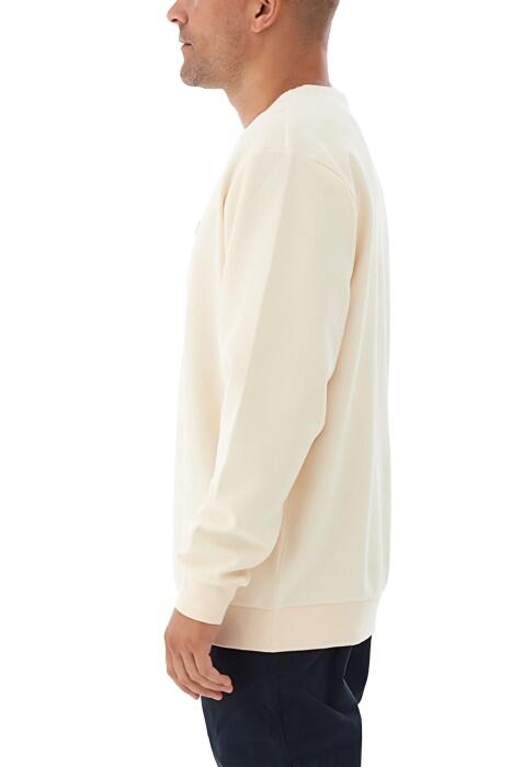 CSC Gem Columbia Label Erkek Sweatshirt - CS0382 Krem - 3