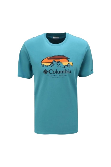 Columbia - CSC Hikers Haven Erkek Kısa Kollu T-Shirt - CS0336 Mavi